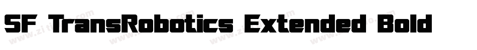 SF TransRobotics Extended Bold Italic字体转换